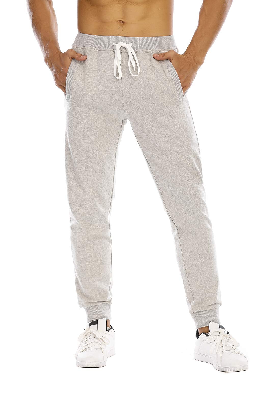 Cuffed grey shop joggers