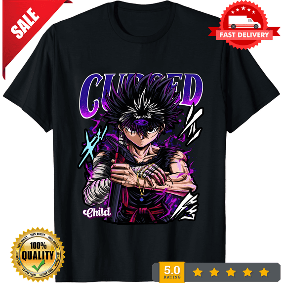 Hiei Yu Yu Hakusho T-shirt Kuwabara Kurama Yusuke Hiel Anime Manga Gift ...