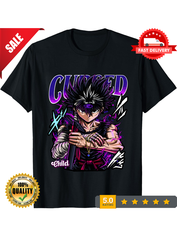 Hiei Yu Yu Hakusho T-shirt Kuwabara Kurama Yusuke Hiel Anime Manga Gift Shirt, ULTRA LIMITED-TH84870