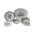 thumbnail image 1 of Paseo Road Ranch Life Black/White Melamine Dinnerware Set 14PC, 1 of 6