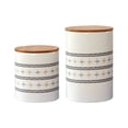 thumbnail image 1 of Hiend Accents Unisex 2Pc Small Southwestern Print Canister Set Tan One Size, 1 of 1