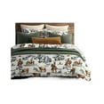 thumbnail image 1 of Hiend Accents Unisex 3Pc Ranch Life Reversible Duvet Cover Bedding Set Super - WS2138DS-SK-DF One Size, 1 of 5