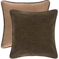 thumbnail image 1 of Hiend Accents Unisex Reversible Suede Euro Sham Tan One Size, 1 of 4