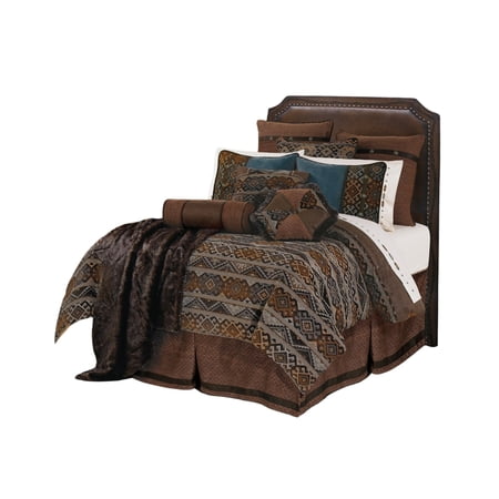 Hiend Accents Unisex Rio Grande King Comforter Set 7 Piece - WS4007-SK-OC One Size
