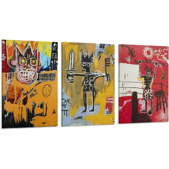 Hieng 3 Piece Canvas Wall Art,Modern Colorful Abstract Pictures Poster, Set of 3 Modern PosterPaintings on Canvas for Home Room Office Wall Decoration