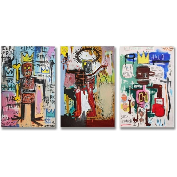 Hieng 3 Piece Canvas Wall Art,Modern Colorful Abstract Pictures Poster,Set of 3 Decorative Painting Canvas WallLiving Room Posters Bedroom Painting