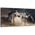 thumbnail image 1 of Hieng 3Pieces Animal Canvas Wall Art Decor Set Modern Giclee Artwork Painting Abstract Colorful Horses Wall Art for Living Room Home Decoration Unframed, 1 of 6