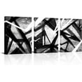 thumbnail image 1 of Hieng Abstract Line Canvas Wall Art Black and White Line Paintings Prints Modern Minimalist Decorations for Home Living Room Bedroom Unframed, 1 of 6