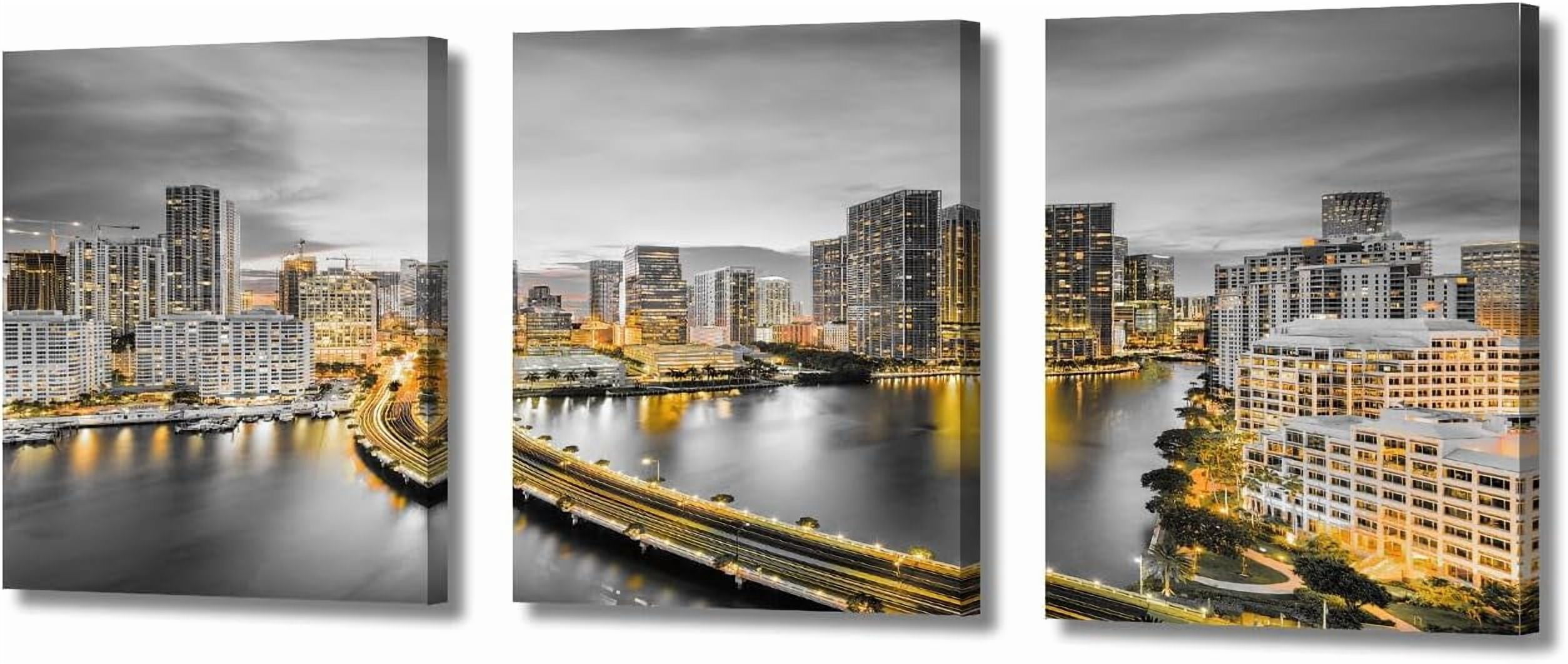 Hieng Hieng America Hawthorne Bridge Picture Canvas Paintings Wall Decor 3 ...
