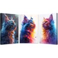 thumbnail image 1 of Hieng Animal Wall Art Canvas Wall Art For Bedroom Yellow,blue Painting Pictures For Living Room Bedroom Kitchen Home Unframed, 1 of 6