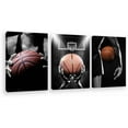 thumbnail image 1 of Hieng Basketball Canvas Wall Art Workout Sport Themed Home Dormitory Decor Minimalist Shoot Basket Artwork Picture for Gym Boy Bedroom Wall Decor Frameinch（Only canvas）, 1 of 6