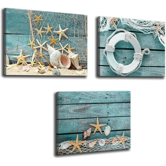 Hieng Bathroom Decor Zen Stone with Green Plant Picture Print Peaceful Still Life Artwork Painting Modern Home Bedroom Meditation Room Spa Room Decoration(Only canvas)