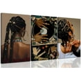 thumbnail image 1 of Hieng Black Girl Poster African American Wall Art Decor Paintings Fashion Abstract Black Woman Poster Canvas Prints Pictures for Living Room Bedroom Unframed, 1 of 6