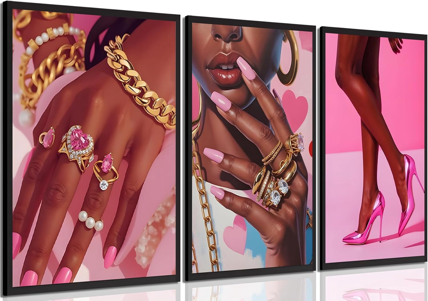 Hieng Black Girl Posters Wall Art Black Woman African American Women ...
