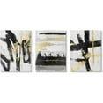 thumbnail image 1 of Hieng Black and White Abstract Canvas Wall Art 3 Piece Gold Painting Modern wall Decor Canvas Print Artwork for Living Room Office Bedroom Unframed, 1 of 6
