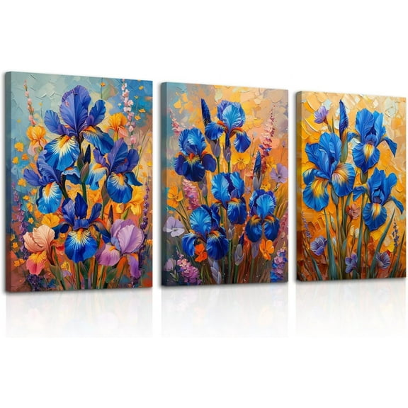 Hieng Black and White Floral Wall Art, Black White Large Petals Picture Prints, Modern Minimalist Flower Artwork for Bedroom, Living Room Unframed