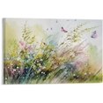 thumbnail image 1 of Hieng Bohemian Watercolor Wildflowers Floral Plants Canvas Poster Bedroom Decor Landscape Office Room Decor Gift, 1 of 6