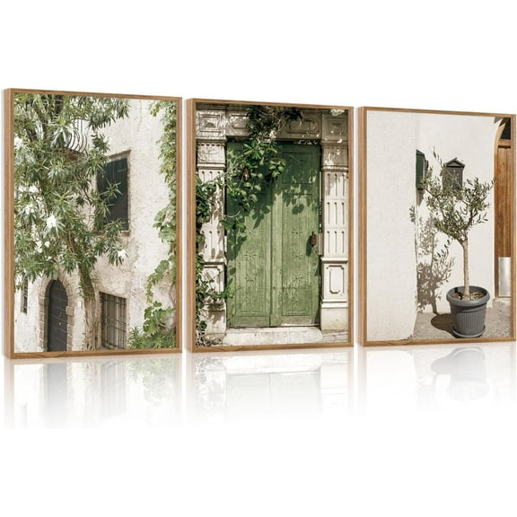 Hieng Botanical Flower Canvas Wall Art Set Of 3, Modern Nature Wildflower Wall Decor, Rustic Floral Wall Painting, Vintage Flowers Art Prints For Bedroom Living Room Office Decor (12X16 Inch)