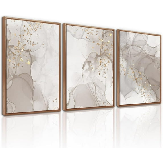 Hieng Botanical Flower Canvas Wall Art Set Of 3, Modern Nature Wildflower Wall Decor, Rustic Floral Wall Painting, Vintage Flowers Art Prints For Bedroom Living Room Office Decor (12X16 Inch)