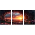 thumbnail image 1 of Hieng Canvas Jesus Painting，Religious Wall Decor, Pink 13 Christian Jesus Wall Art Decor, Print Minimalist Picture and Poster for Living Room Bedroom（Only canvas）, 1 of 6