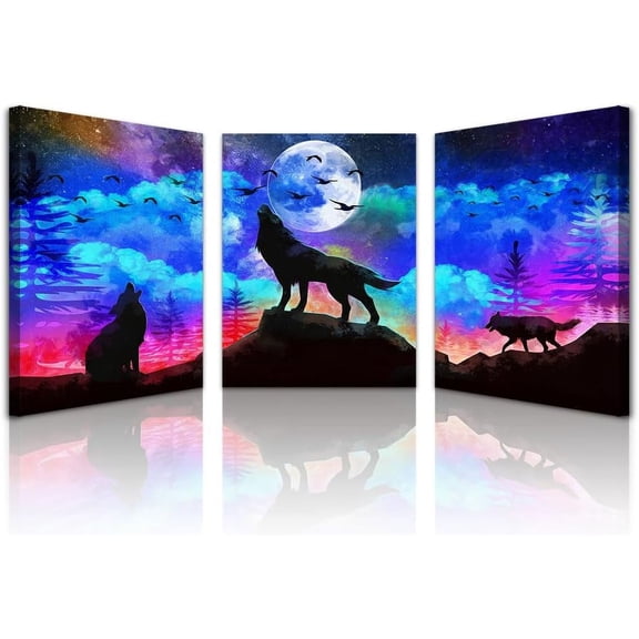 Hieng Canvas Wall Art For Bedroom Wall Decorations For Living Room Wall Decor For Office Black And White Wall Painting Purple Ocean Landscape Pictures Posters Farmhouse Home Wall Decor