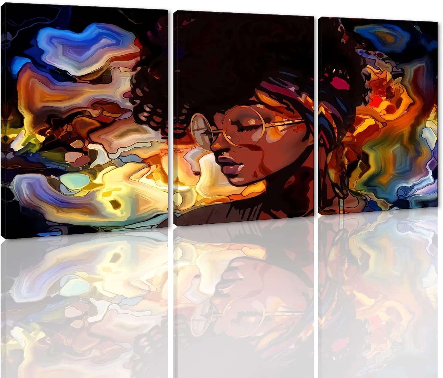 Hieng Hieng Canvas Wall Art Behind the Curtain Poster Classic Street Art ...