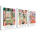 thumbnail image 1 of Hieng Canvas Wall3 Piece Henri MattiseAbstract Colorful Matisse Posters Canvas Prints for Wall and Home Office Decorations Bronze Gold, 1 of 6