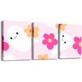 thumbnail image 1 of Hieng Cartoon Cute Ghost Canvas Wall Art for Kids Living Room Bedroom,Floral Ghost Pink Posters Picture Wall Painting Home Decor Halloween Bathroom Office Wall Decor Artwork Posters, 1 of 6