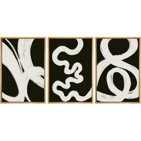 Hieng Cuadros De Pared De Sala, 3 Piece Canvas Wall Art Woodland Nursery Decor Forest Rivers Canvas Prints Home Artwork Decoration for Living Room,Bedroom(only canvas)