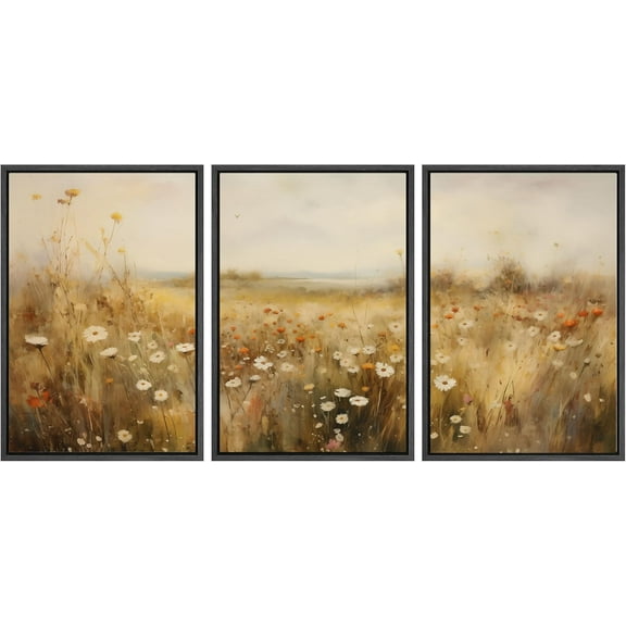 Hieng Cuadros De Pared De Sala, 3 Piece Canvas Wall Art Woodland Nursery Decor Forest Rivers Canvas Prints Home Artwork Decoration for Living Room,Bedroom(only canvas)