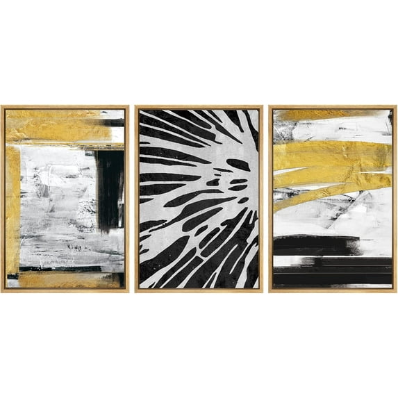 Hieng Cuadros De Pared De Sala, 3 Piece Canvas Wall Art Woodland Nursery Decor Forest Rivers Canvas Prints Home Artwork Decoration for Living Room,Bedroom(only canvas)