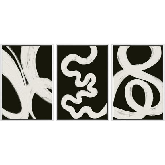 Hieng Cuadros De Pared De Sala, 3 Piece Canvas Wall Art Woodland Nursery Decor Forest Rivers Canvas Prints Home Artwork Decoration for Living Room,Bedroom(only canvas)