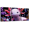 thumbnail image 1 of Hieng Cute Axolotl Canvas Wall Art for Bedroom Cartoon Salamander Picture Wall Decor Boys Girls Ocean Sealife Wall Art Kawaii Reptile Animal Sea Underwater World Wall Painting, 1 of 6