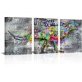 thumbnail image 1 of Hieng Dinosaur Canvas Wall Hieng Graffiti Dinosaur Painting Pictures Prints Boys and Kids Room Decorations, 1 of 6