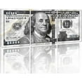 thumbnail image 1 of Hieng Dollar Money Canvas Wall Art Decor Vintage 100 Dollar Bill Motivational Poster Painting for Home Decor and Office Living Room Artwork Unframed, 1 of 6