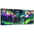 thumbnail image 1 of Hieng Dragon Canvas Wall Hieng for Living Room Bedroomx Monster Animal Picture Wall Decor Northern Light Outer Space Galaxy Wall Hieng for Home Decor Flying Dragon Pattern Wall Painting, 1 of 6