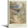 thumbnail image 1 of Hieng Floral Landscape Poster Retro Rustic Nature Wildflower Wall Art Vintage Botanical Flowers Canvas Prints French Sunset Oil Painting Wall Decor for Country Farmhouse, 1 of 6