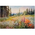 thumbnail image 1 of Hieng Floral Landscape Poster Retro Rustic Nature Wildflower Wall Art Vintage Botanical Flowers Canvas Prints French Sunset Oil Painting Wall Decor for Country Farmhouse, 1 of 6