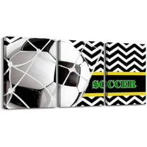 Hieng Football Soccer Canvas Wall Hieng for Kids Boys Game Living Room Bedroom,Sports Game Soccer Posters Picture Wall Painting Home Decor Ball Bathroom Office Wall Decor Hiengwork Posters