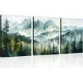 thumbnail image 1 of Hieng Forest Wall Art Mountain Canvas Wall Art Forest Poster Abstract Mountain Landscapes Ink Painting Mountain Landscape Prints for Living Room Bedroom Wall Decor (only canvas), 1 of 6
