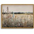 thumbnail image 1 of Hieng Framed Canvas Wall Art,Vintage Decor,Landscape Nature Country Wildflower Paintings Farmhouse Pictures Modern Artwork Rustic Fall Flower Prints Cottagecore Office Living Room Bedroom Bathroom, 1 of 6