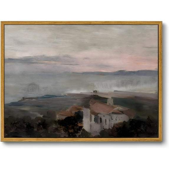 Hieng Framed Canvas Wall Art,Vintage Decor,Landscape Nature Country Wildflower Paintings Farmhouse Pictures Modern Artwork Rustic Fall Flower Prints Cottagecore Office Living Room Bedroom Bathroom