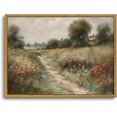 thumbnail image 1 of Hieng Framed Canvas Wall Art,Vintage Decor,Landscape Nature Country Wildflower Paintings Farmhouse Pictures Modern Artwork Rustic Fall Flower Prints Cottagecore Office Living Room Bedroom Bathroom, 1 of 6