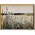 thumbnail image 1 of Hieng Framed Canvas Wall Art,Vintage Decor,Landscape Nature Country Wildflower Paintings Farmhouse Pictures Modern Artwork Rustic Fall Flower Prints Cottagecore Office Living Room Bedroom Bathroom, 1 of 6