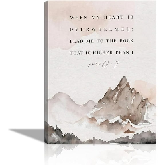 Hieng Framed Christian Bible Scripture Wall Art Set of 3, Flower Marke Pictures Wall Decor Inspirational Paintings Religious Verses Canvas Prints, Artwork for Christian Women & Teen Girls 16x24 in