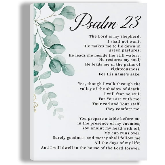 Hieng Framed Christian Bible Scripture Wall Art Set of 3, Flower Marke Pictures Wall Decor Inspirational Paintings Religious Verses Canvas Prints, Artwork for Christian Women & Teen Girls 16x24 in