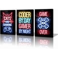 thumbnail image 1 of Hieng Gamer Canvas Wall Art for Living Room Game Controller Picture Wall Decor Gaming Gifts Bathroom Office Wall Art Gamepad Artwork Posters Green Wall Painting, 1 of 6