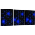 thumbnail image 1 of Hieng Gamer Canvas Wall Art for Living Room Red and Black Picture Wall Decor Gaming Ombre Office Wall Decorations Artwork Posters Geometry Square Wall Painting（Only canvas）, 1 of 6