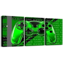 Hieng Gamer Canvas Wall Art for Living Room Red and Black Picture Wall Decor Gaming Ombre Office Wall Decorations Artwork Posters Geometry Square Wall Painting（Only canvas）