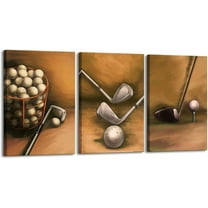 Hieng Golf Painting Wall Art Vintage Golf Balls Picture Art Prints Sports Poster Artwork for Gym Home Office Man Bedroom Decoration